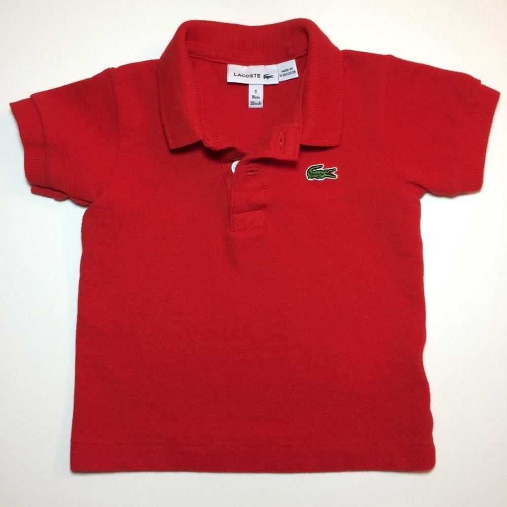 🐊 Red Lacoste Petit Piqué Polo Shirt!